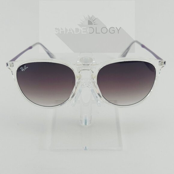 Ray-Ban Women Sunglasses RB4171 Erika Transparent Frame Grey Gradient Lens 54mm main image 4